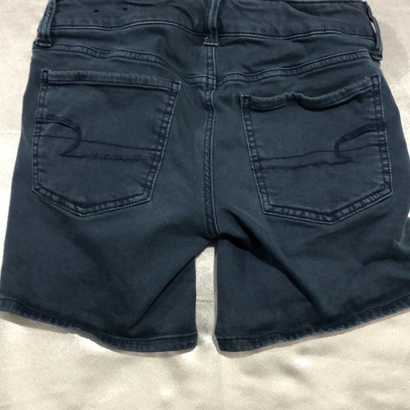 American Eagle Outfitters Blue/gray Jean Shorts Size: 2 - Picture 7 of 10